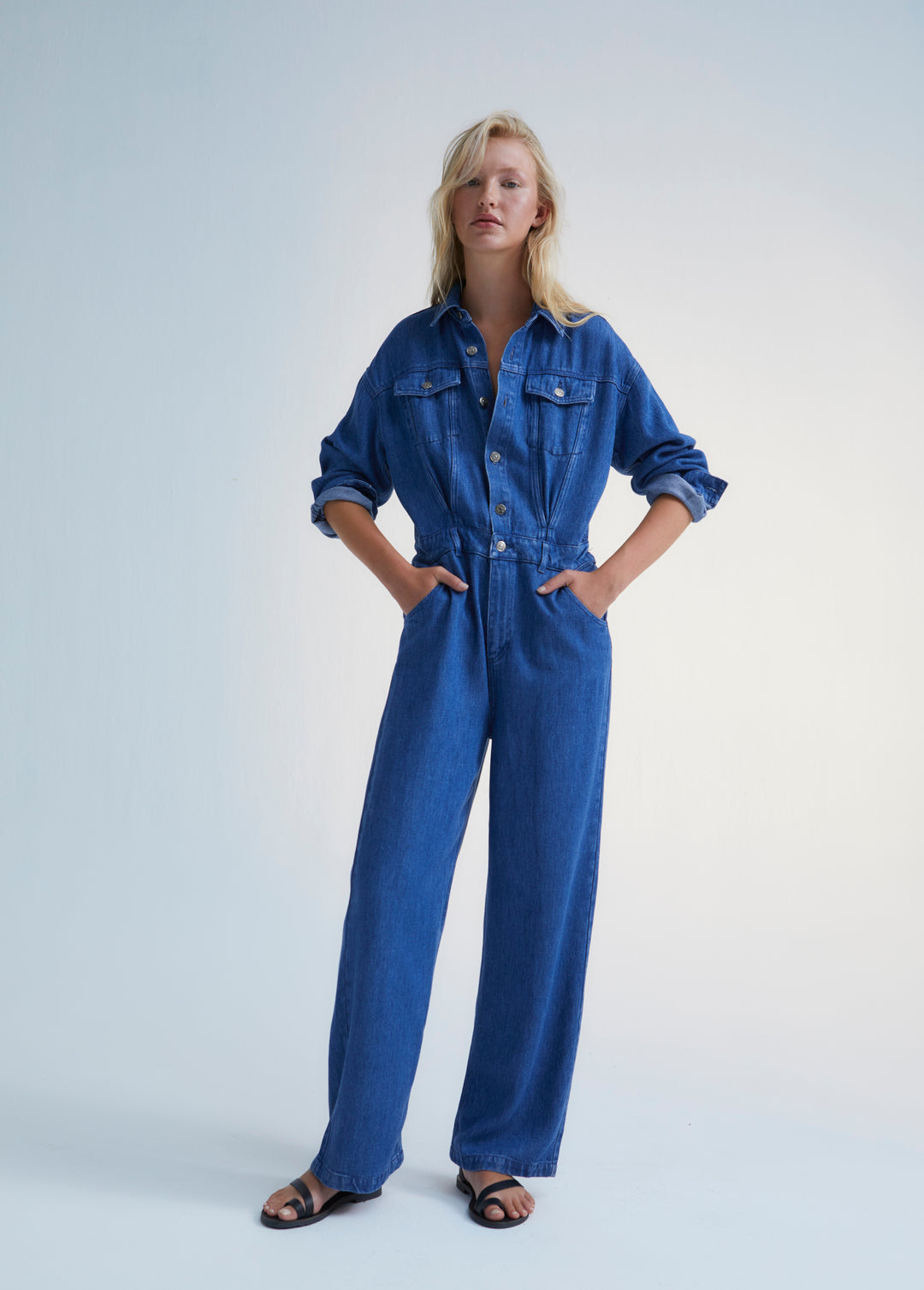 Woodland Denim Woman Jumpsuit