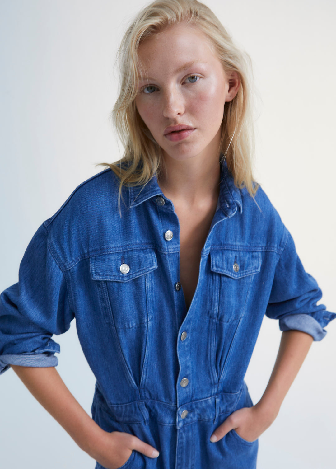 Woodland Denim Woman Jumpsuit