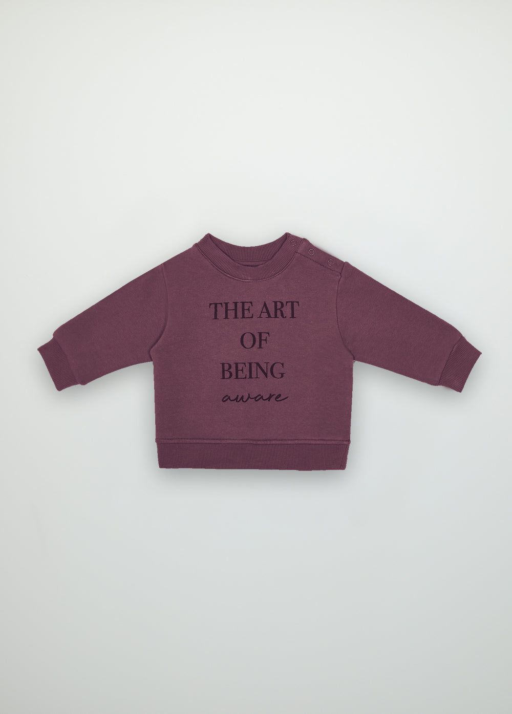 The art of baby sweatshirt plum