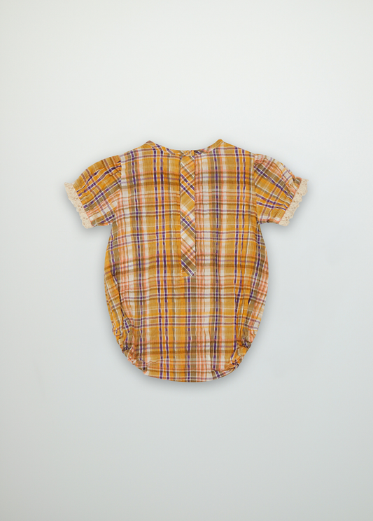 Andrea Baby Romper Multicolor check