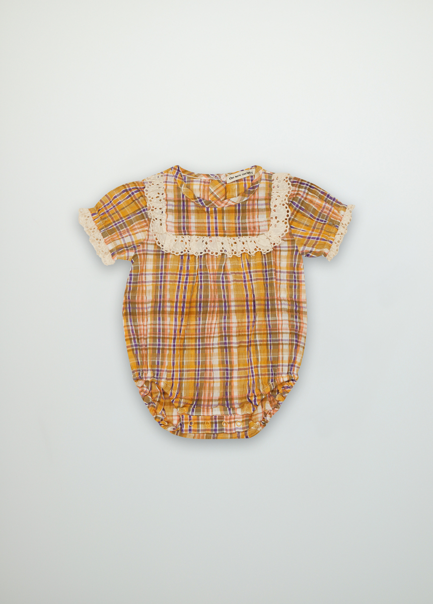 Andrea Baby Romper Multicolor check