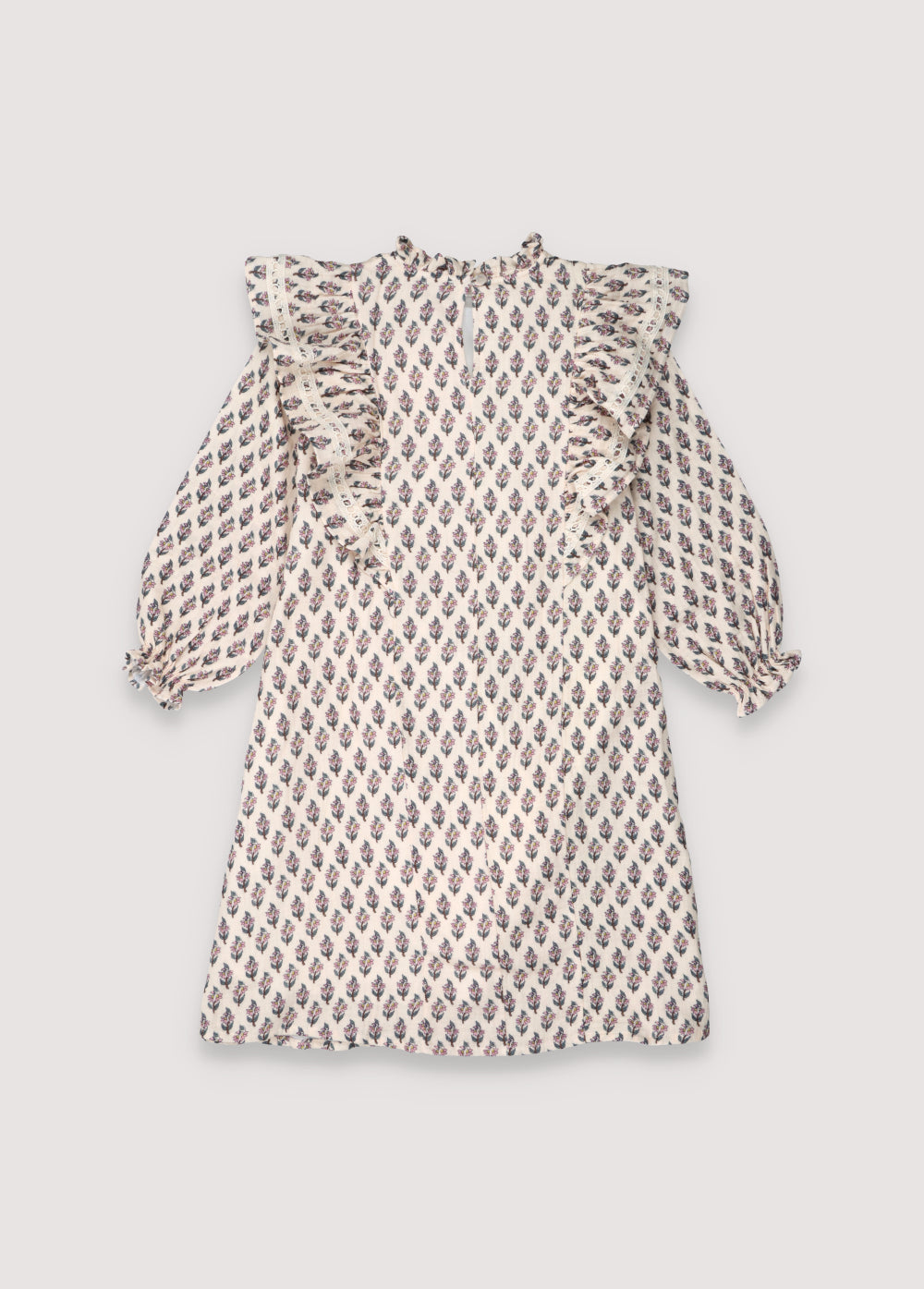 Adelaine Long Dress Block Print