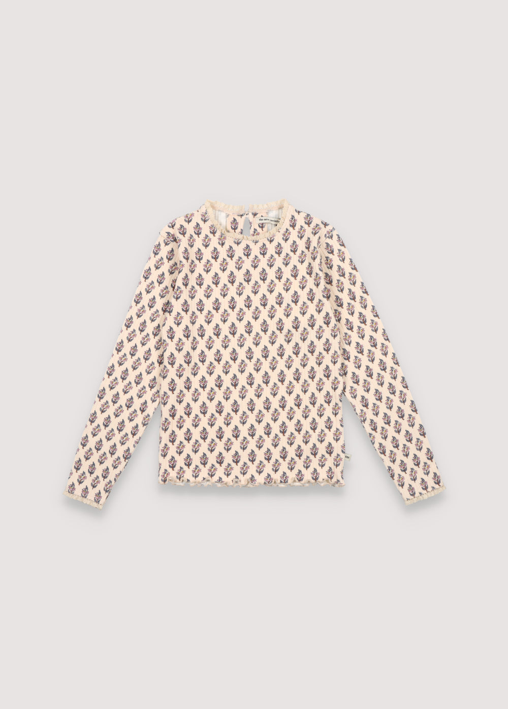 Betsy Lace Tee Block Print