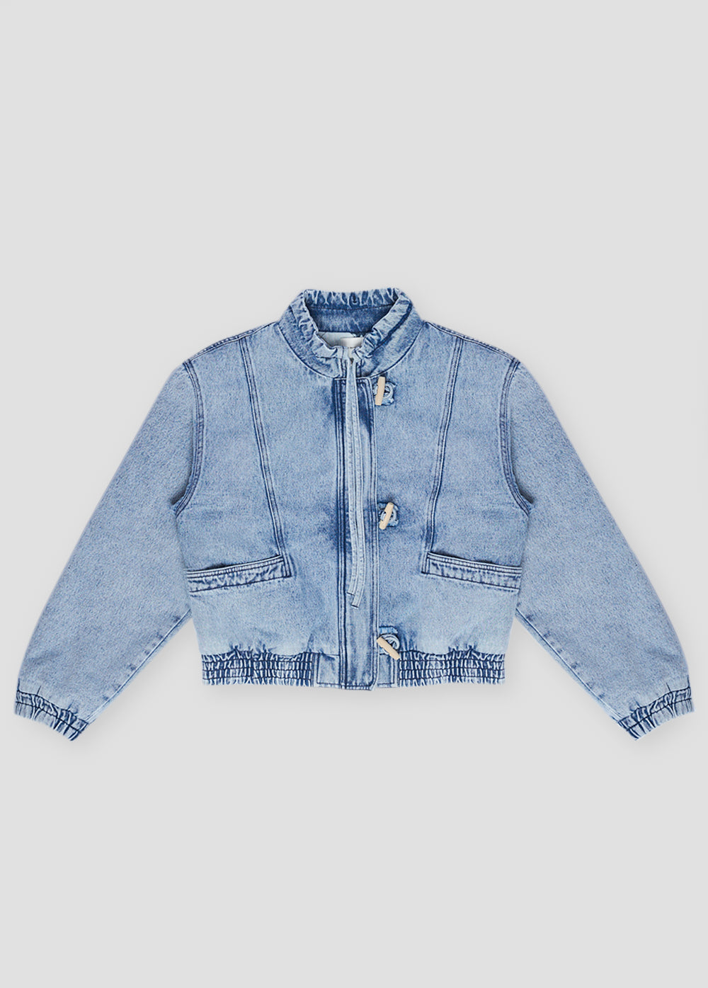 BIMBA WOMAN JACKET BLUE DENIM_SAMPLING