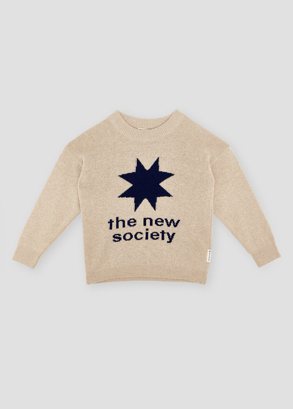 CASH LOGO WOMAN JUMPER SAND_SAMPLING