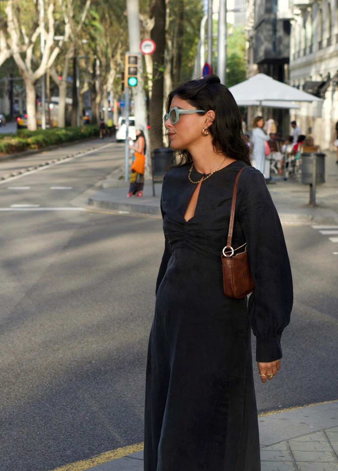 Isaura Woman Dress Dark Grey