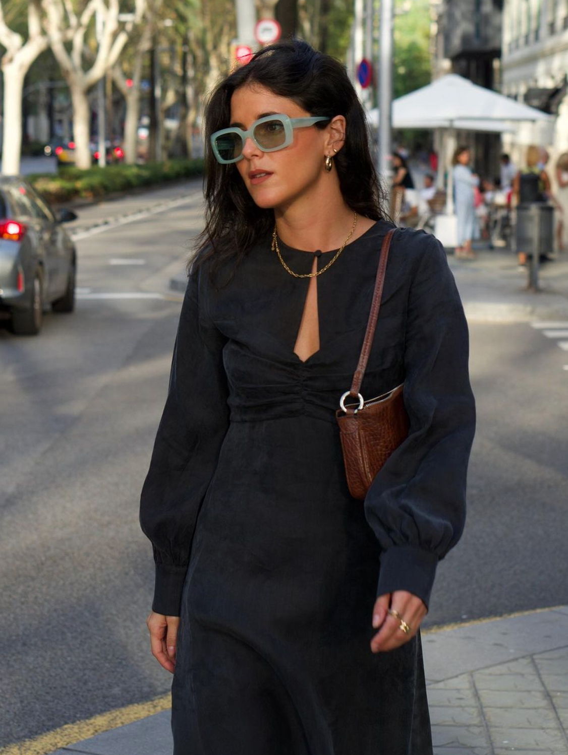 Isaura Woman Dress Dark Grey