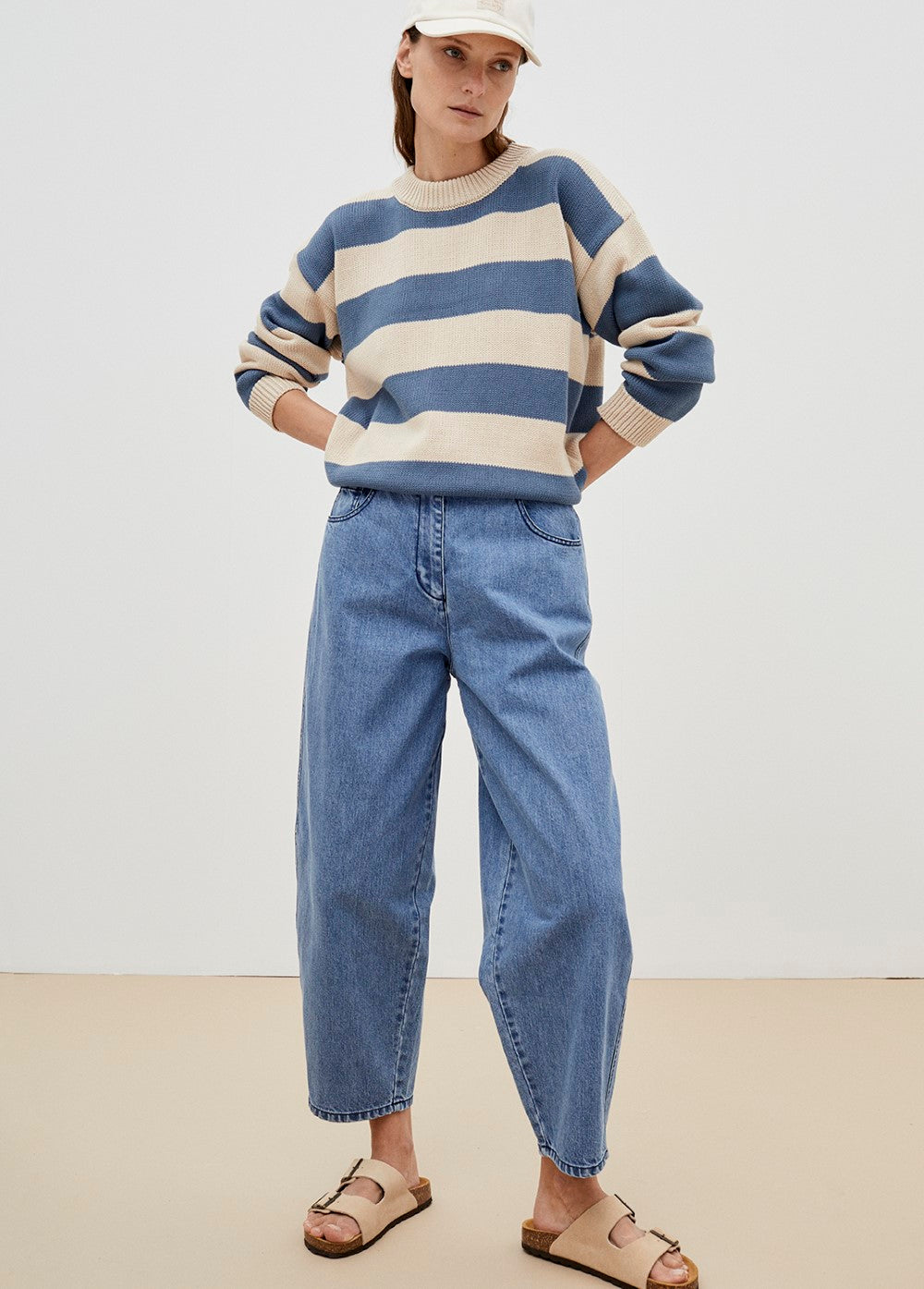 Gabriella Woman Pant Blue Denim