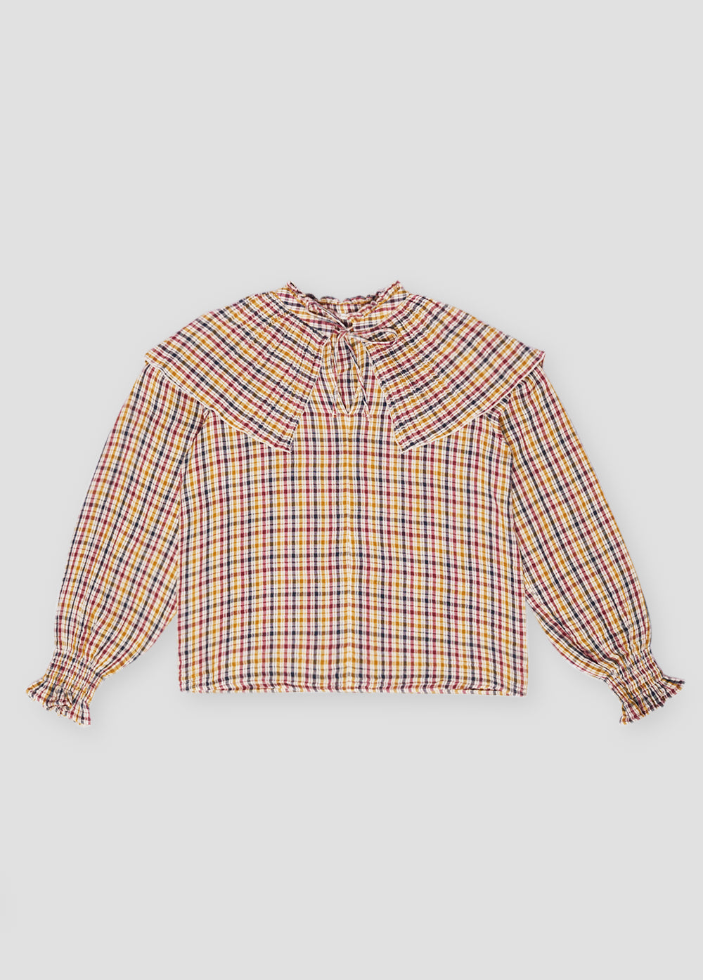 BENERICE WOMAN BLOUSE MULTICOLOR CHECK_SAMPLING
