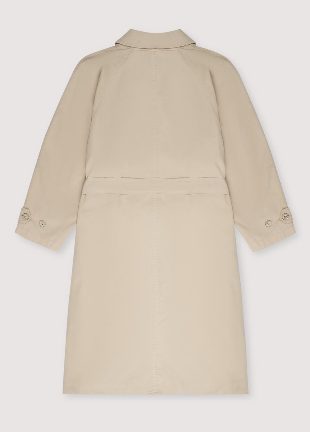 Zeus Woman Trench in 100% cotton fabric. Front pockets, central cut with collar, and belt for adjustment.
Spring Summer Collection. The New Society.