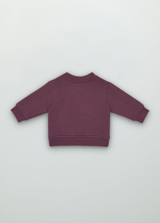The art of baby sweatshirt plum