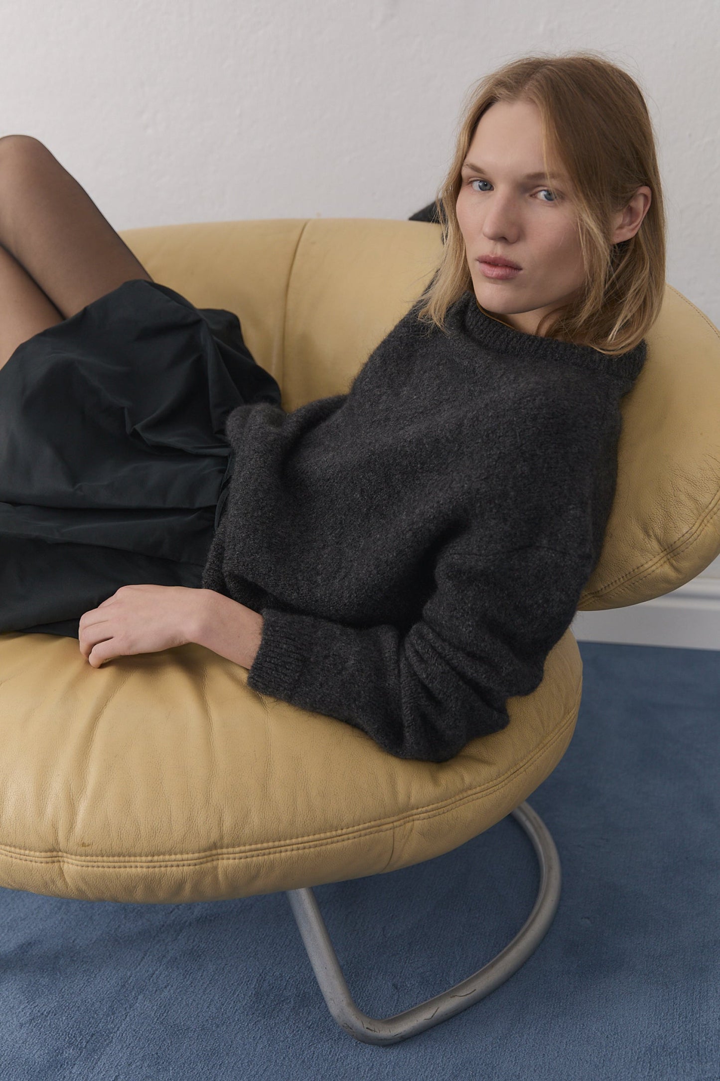 Calgary Woman Jumper Deep Graphite Sample