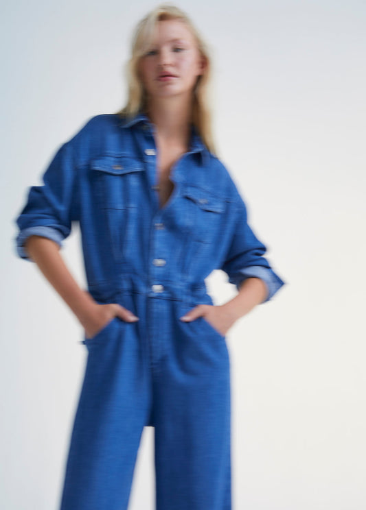 Woodland Denim Woman Jumpsuit