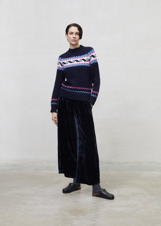 Andy Woman Jumper Round Neck Blue