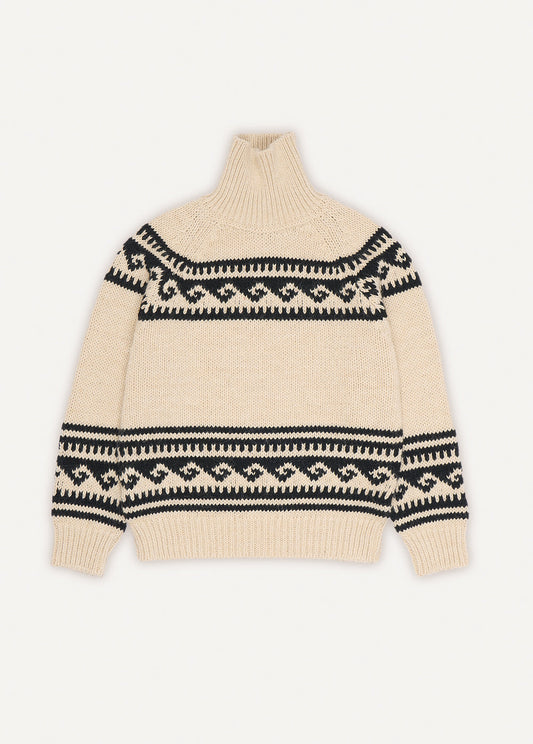 Andy Woman Jumper High Neck Sand_Sampling