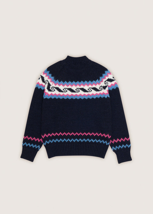 Andy Woman Jumper Round Neck Blue_Sampling