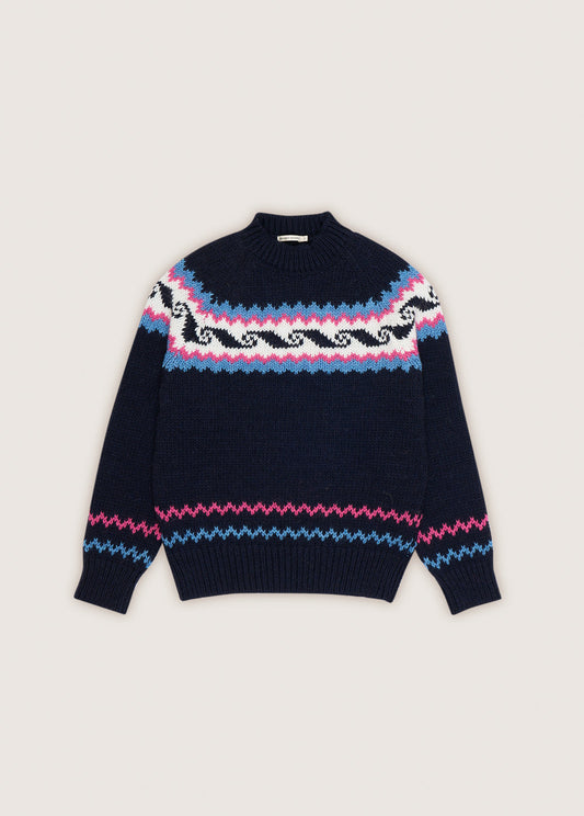 Andy Woman Jumper Round Neck Blue_Sampling