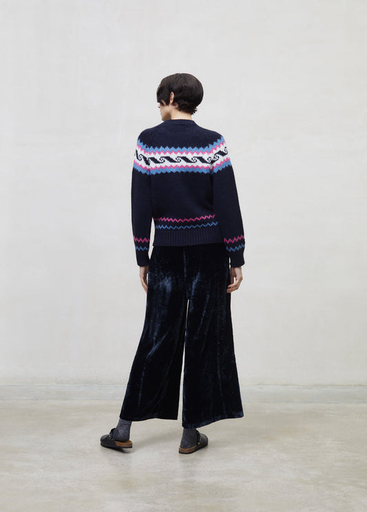 Andy Woman Jumper Round Neck Blue