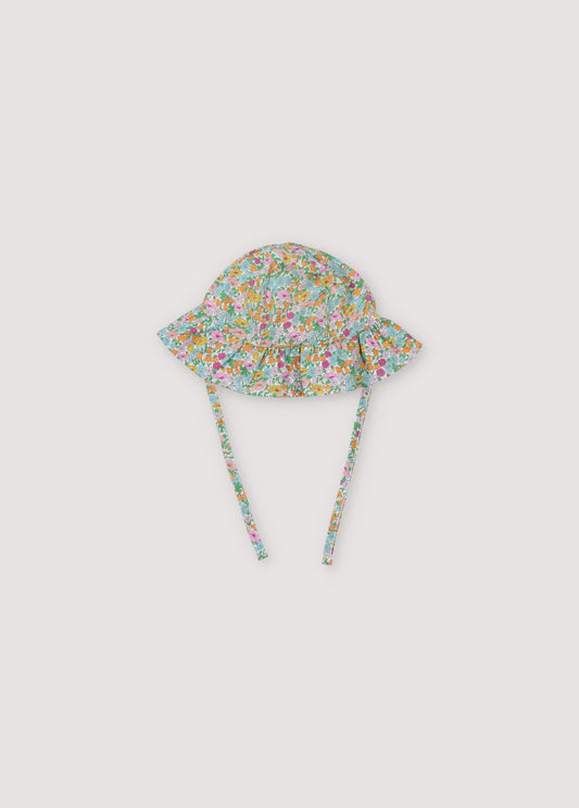 Andreas Baby hat in Liberty fabric with adjustable bows. Perfect to complete the Andreas Liberty look. Spring Summer Collection. The New Society.