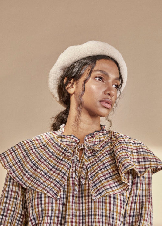 BENERICE WOMAN BLOUSE MULTICOLOR CHECK_SAMPLING