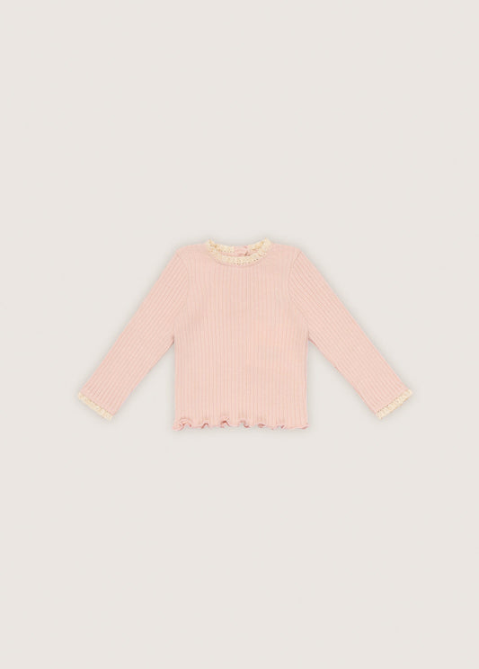 Betsy Baby Lace Tee Rose Dust_Sampling