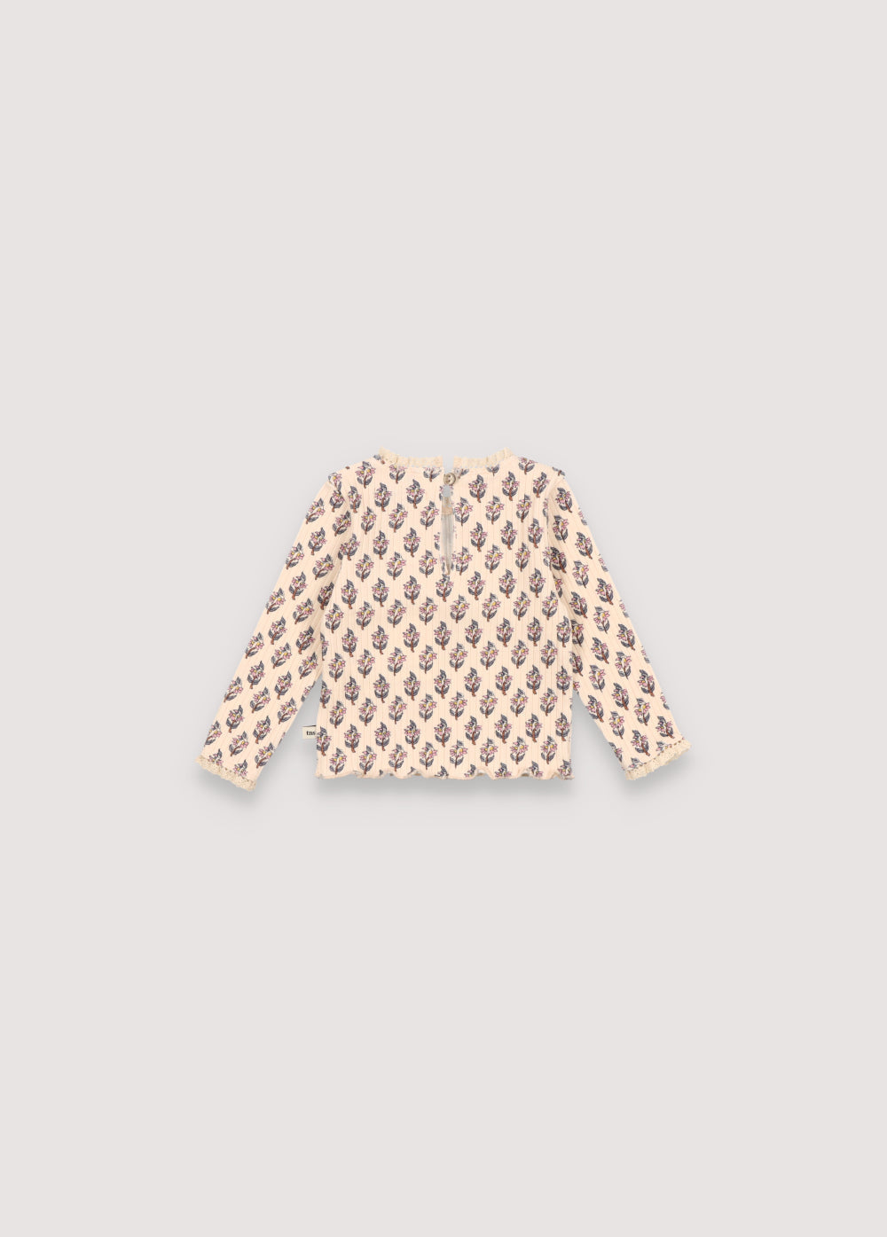 Betsy Baby Lace Tee Block Print