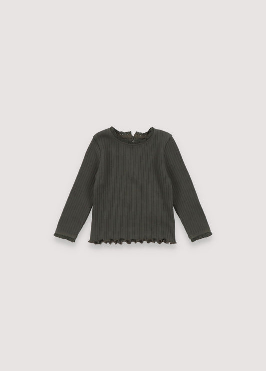 Betsy Baby Lace Tee Deep Forest