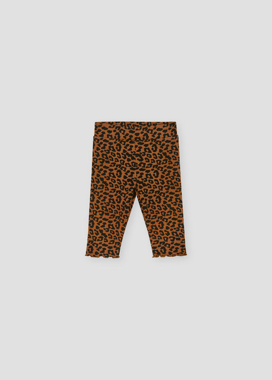 Betsy Baby Legging Caramel Leo Print