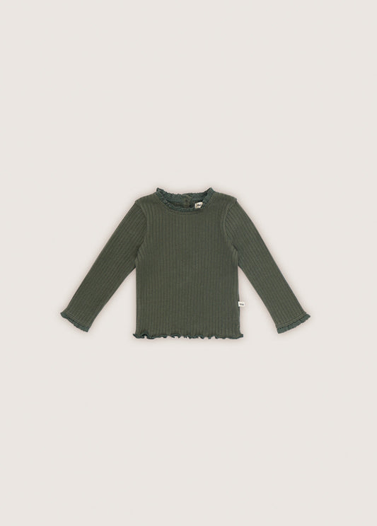 Betsy Baby Lace Tee Deep Forest_Sampling