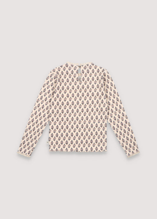 Betsy Lace Tee Block Print