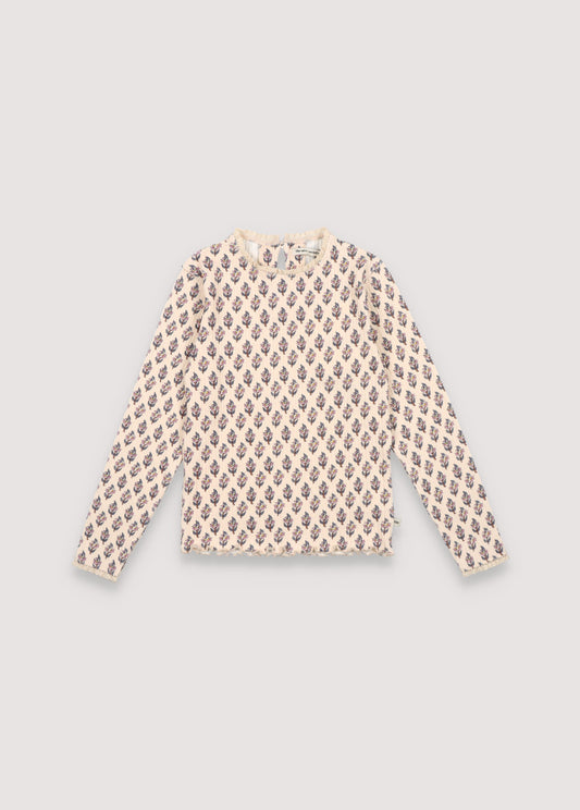 Betsy Lace Tee Block Print