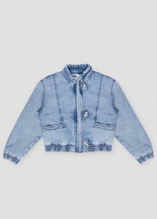 BIMBA WOMAN JACKET BLUE DENIM_SAMPLING