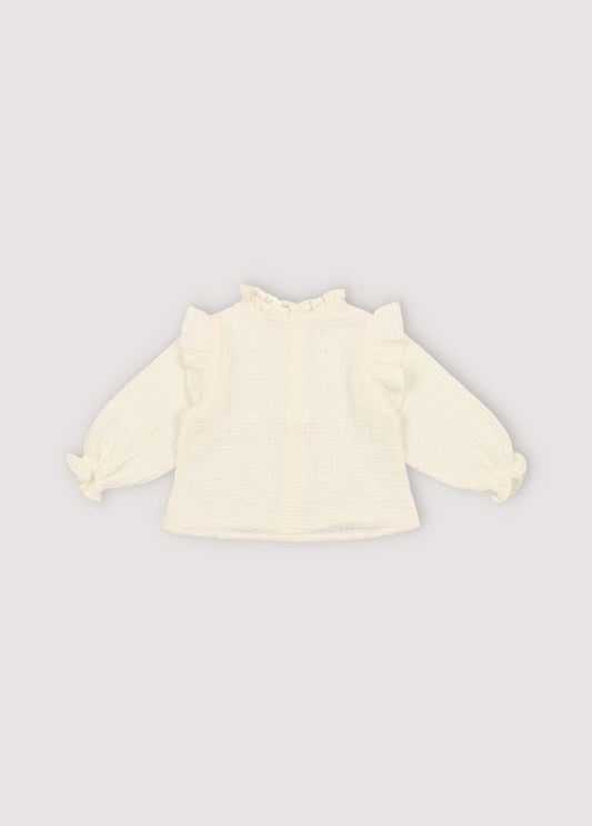 Glacier Baby Blouse Vanilla Cream Sample 6m