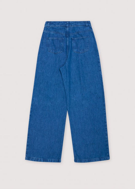 Woodland Woman Pant Blue Denim_Sampling