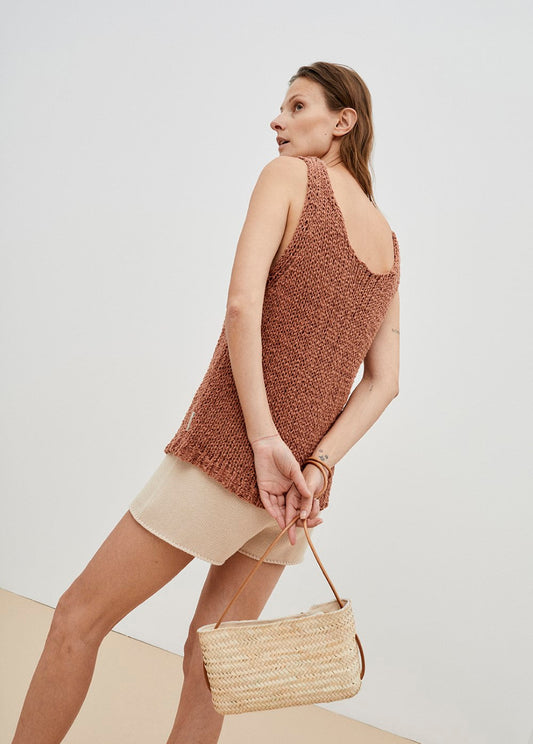 Fiore Knit Woman Top Arguilla