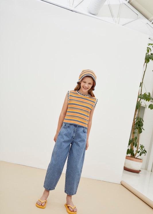 Gabriella Pant Blue Denim
