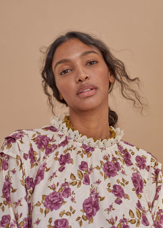 AGUSTINE WOMAN BLOUSE CRETONA PRINT_SAMPLING