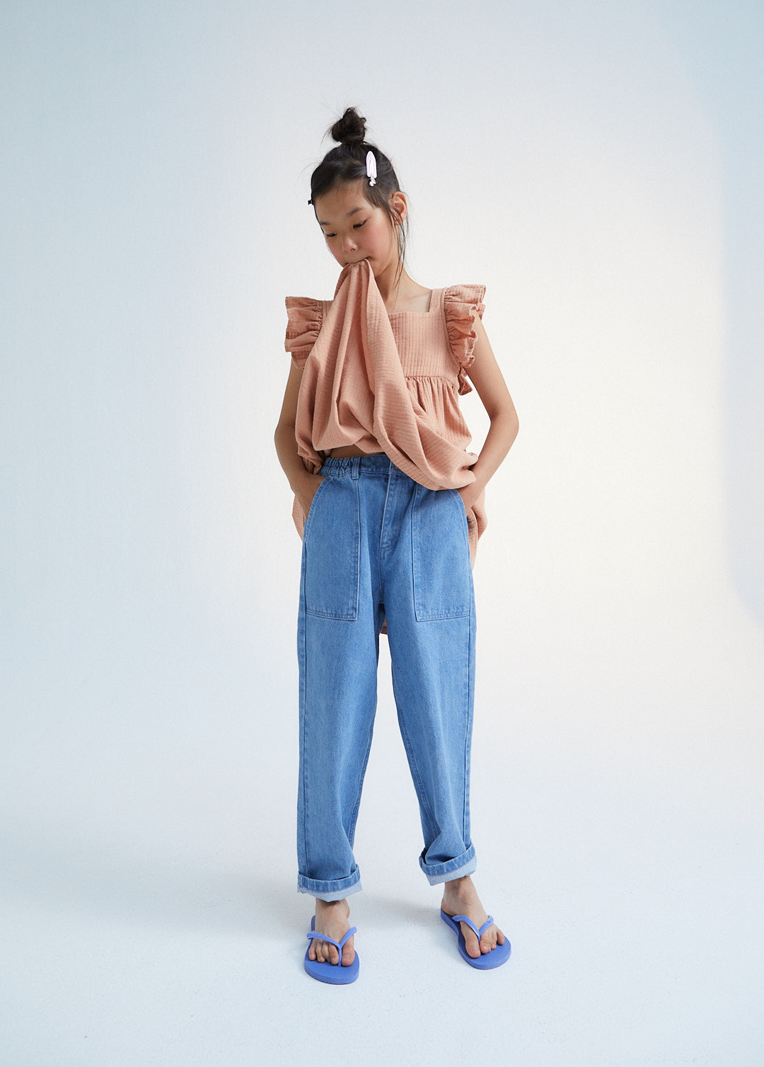 Woodland Denim Pant Patch Blue Denim