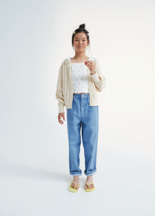 Woodland Denim Pant Patch Blue Denim