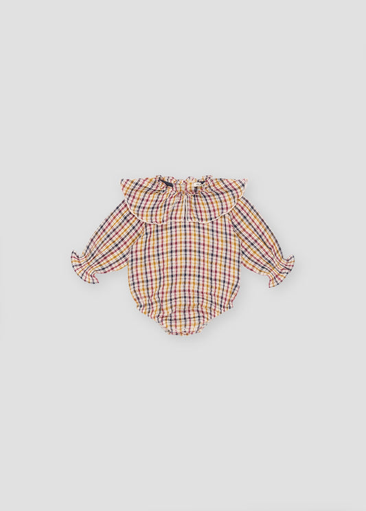 BENERICE BABY ROMPER MULTICOLOR CHECK_SAMPLING