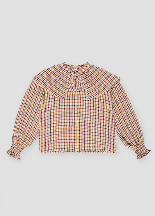 BENERICE WOMAN BLOUSE MULTICOLOR CHECK_SAMPLING