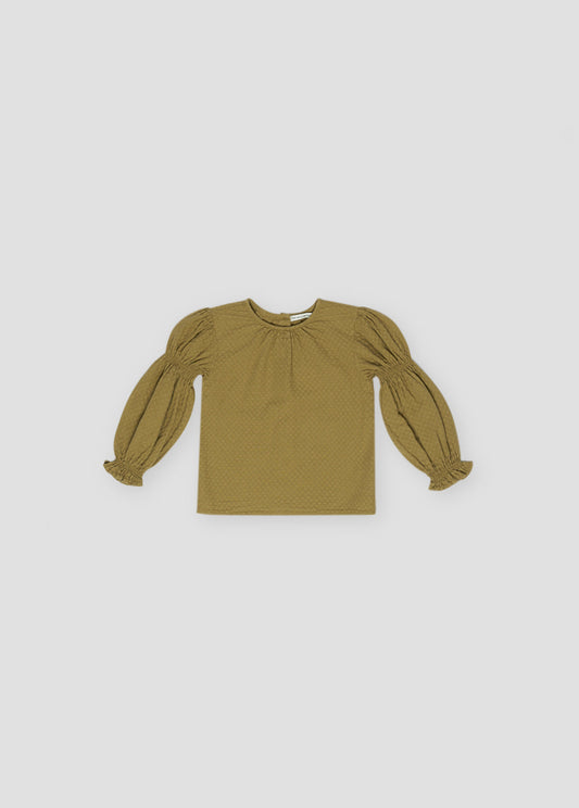 BRIGITTE BABY BLOUSE OLIVE_SAMPLING