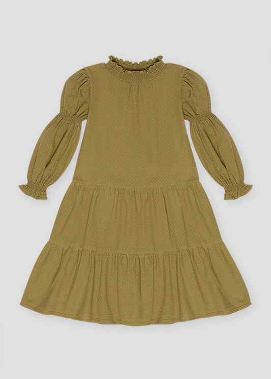 BRIGITTE DRESS OLIVE_SAMPLING