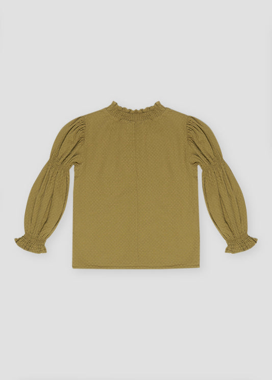 BRIGITTE WOMAN BLOUSE OLIVE_SAMPLING