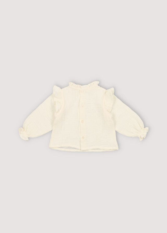 Glacier Baby Blouse Vanilla Cream Sample 6m