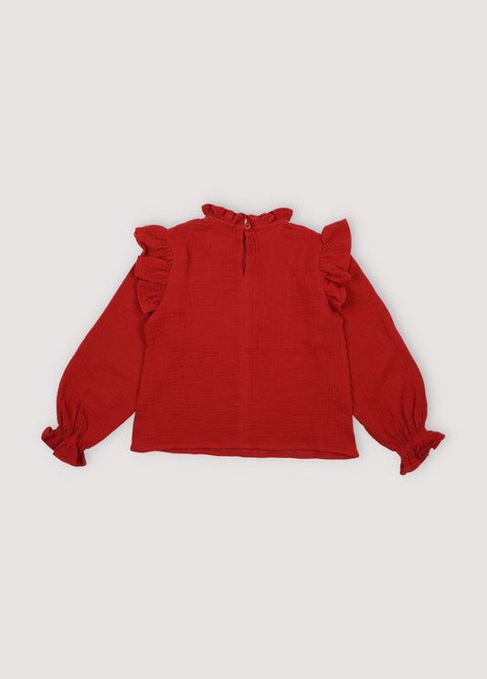 Glacier Blouse Ruby Dusk Sample 6y